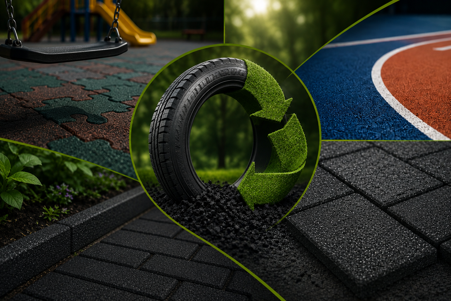 Logística reversa - aplicações de borracha reciclada